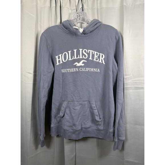 Hollister Other - Hollister Hoodie Mens Small Blue Southern California Logo Pullover Embroidered